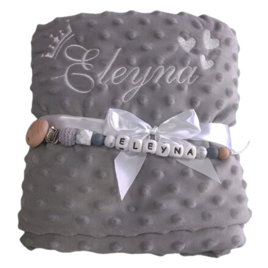 Fleece Newborn Baby Blanket + FREE Pin // CODE "MY15" For 15% OFF