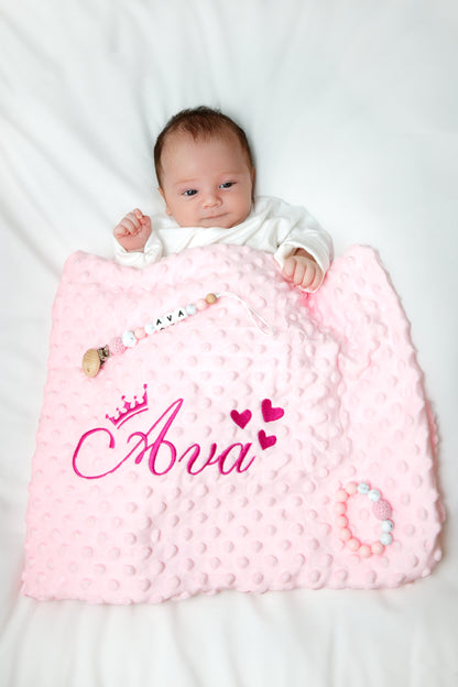 Fleece Newborn Baby Blanket +  FREE Pin // CODE "MY15" For 15% OFF